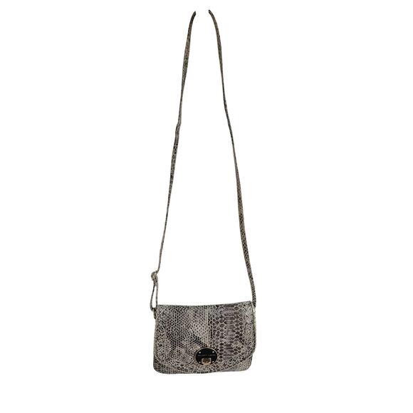 Elliott Lucca from The Sak Python Snake Print Leather Crossbody Y2K Shoulder Bag - Picture 8 of 14